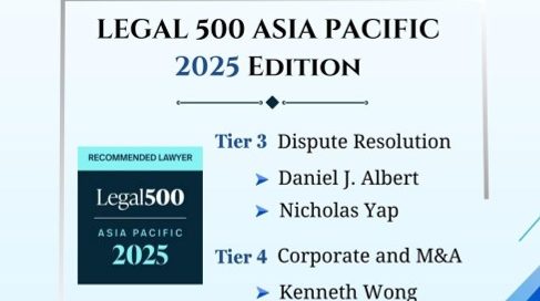 Legal 500 APAC Recognised Lawyers