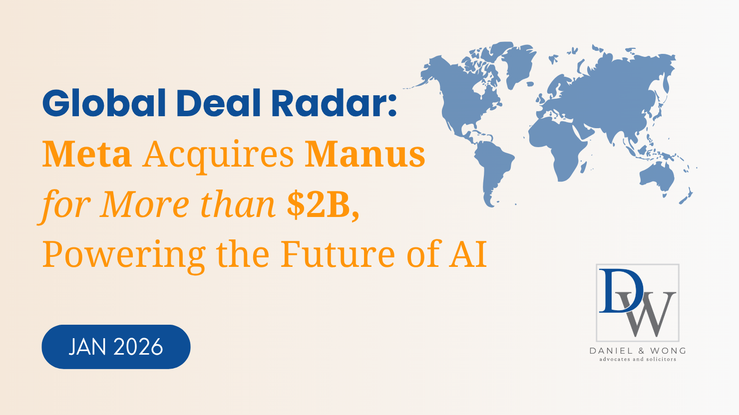 GDR: Meta Acquires Manus