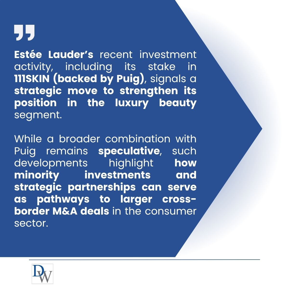 GDR: Estee Lauder & Puig Quote Highlight