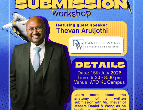 In collaboration with ATC Moot Society: Written Submission Workshop & Annual Competition
