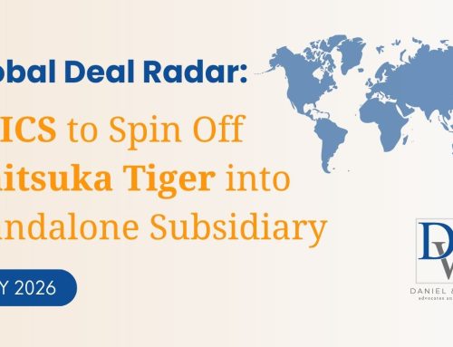 Global Deal Radar: ASICS to Spin Off Onitsuka Tiger into Standalone Subsidiary