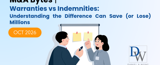 [OCT] M&A Bytes - Warranties vs Indemnities